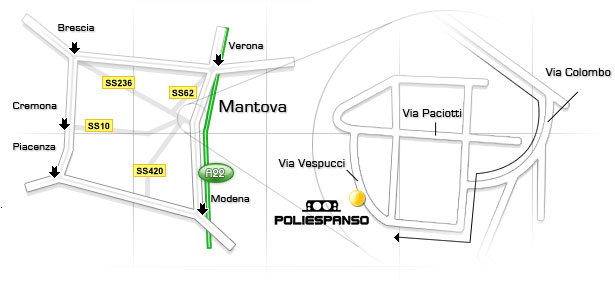 Poliespanso - Come raggiungere la nostra sede
