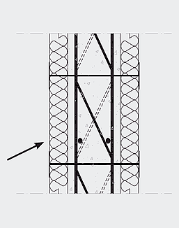 Posizione obbligata dei ferri trasversali